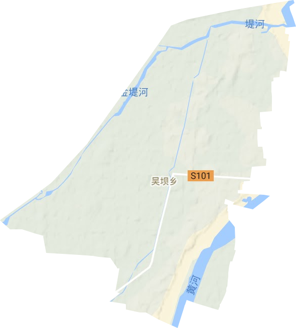 吴坝镇地形地图