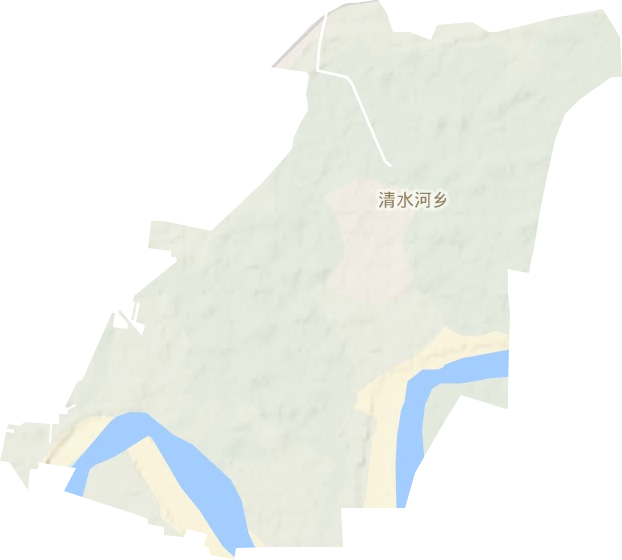 清水河乡地形地图
