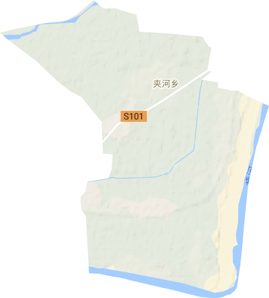 夹河乡地形地图