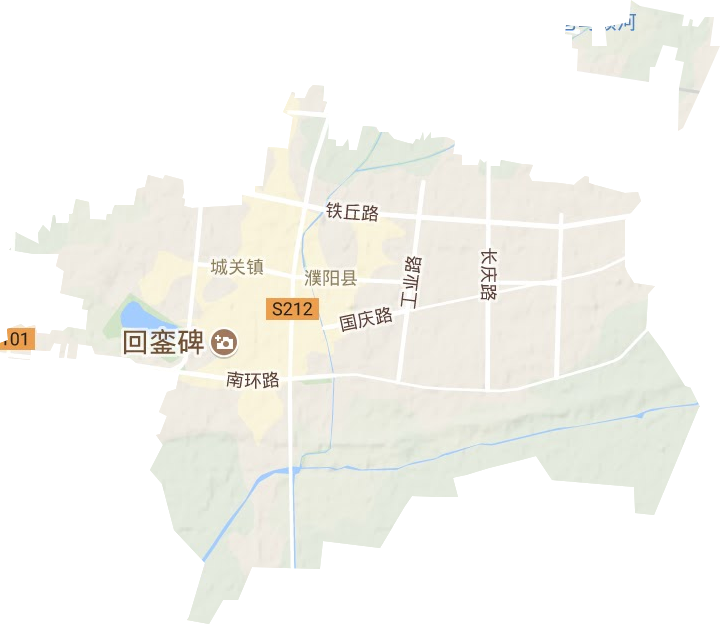 城关镇地形地图