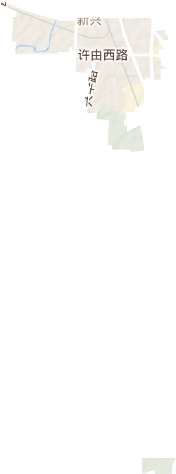 新兴街道地形地图