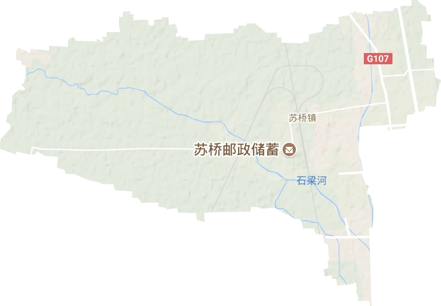 苏桥镇地形地图