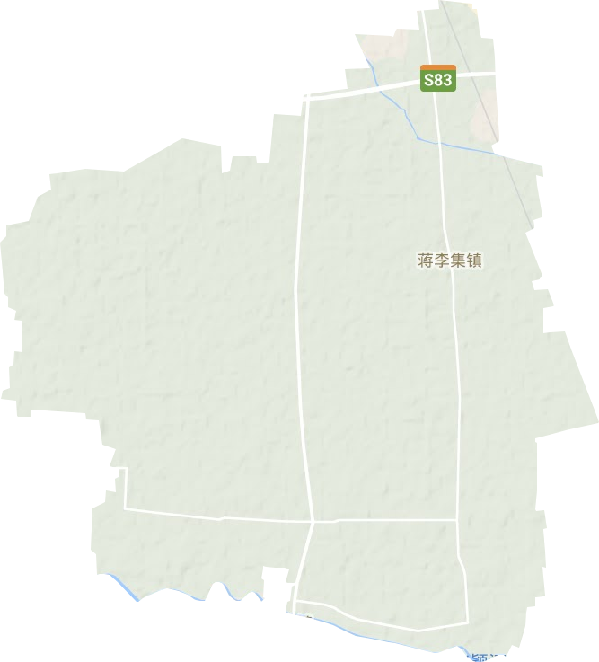 蒋李集镇地形地图