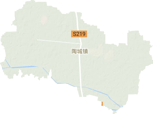 陶城镇地形地图