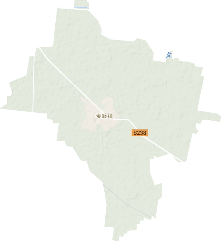 麦岭镇地形地图