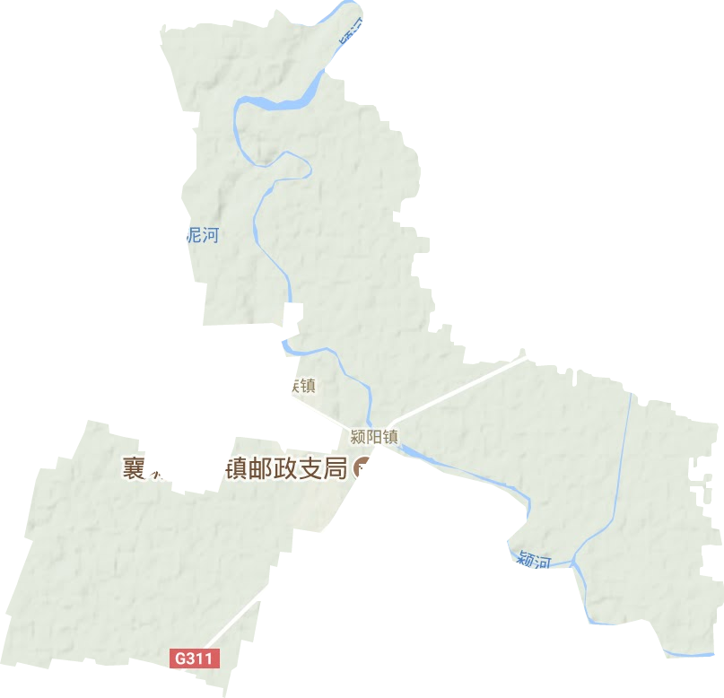 颍阳镇地形地图