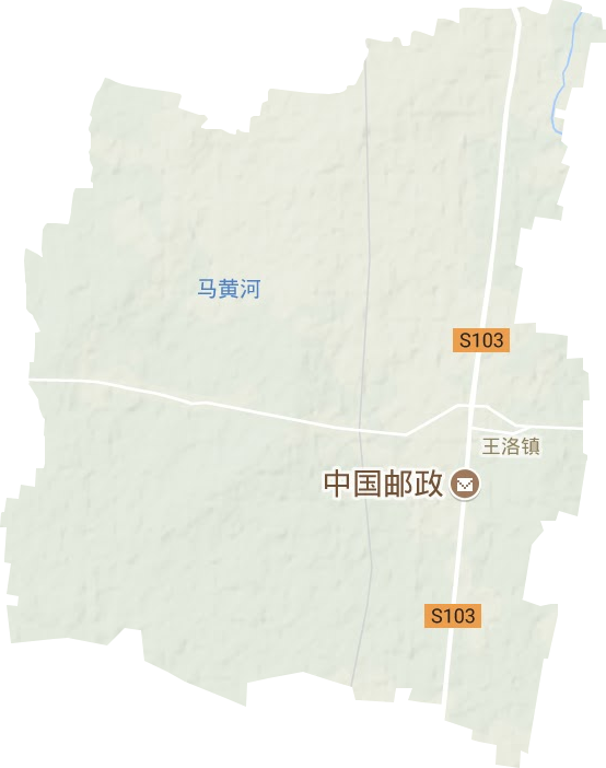 王洛镇地形地图