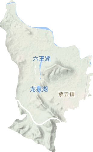 紫云镇地形地图