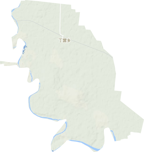丁营乡地形地图