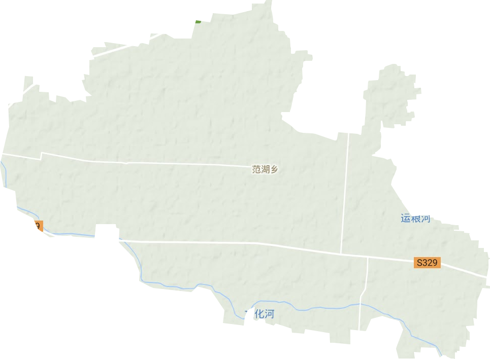 范湖乡地形地图