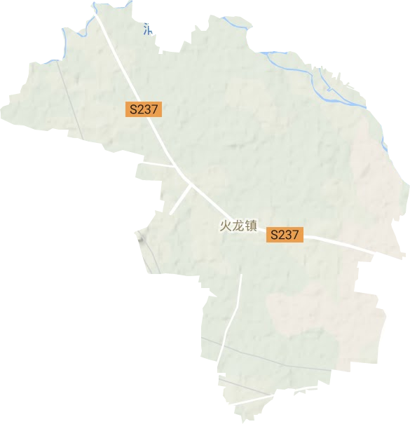 火龙镇地形地图