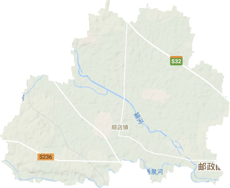 顺店镇地形地图