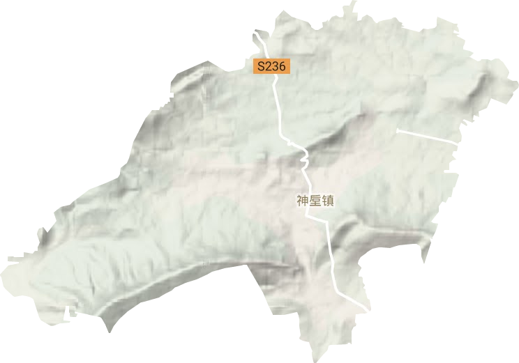 神垕镇地形地图