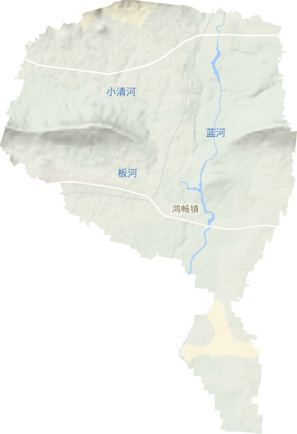 鸿畅镇地形地图