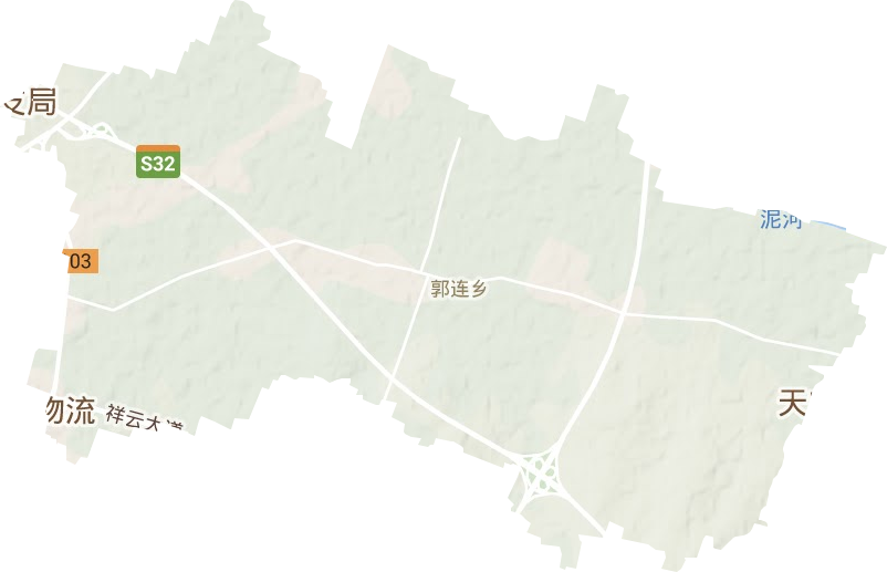 郭连镇地形地图