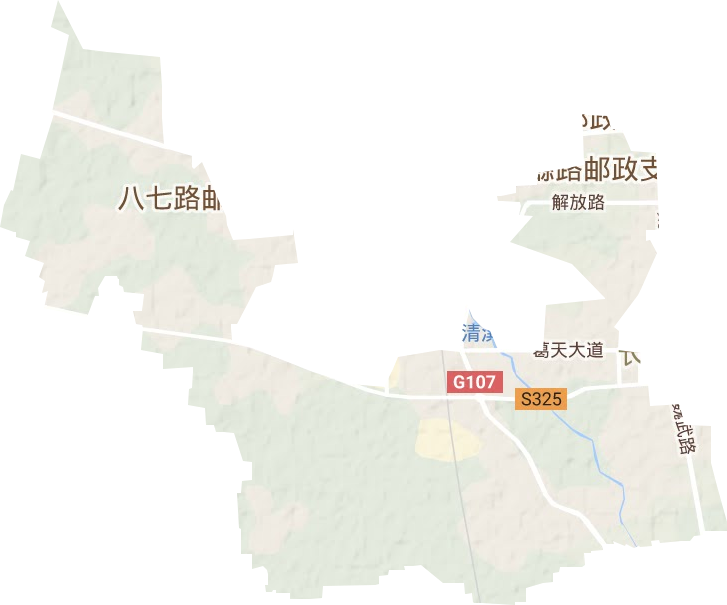 和尚桥镇地形地图