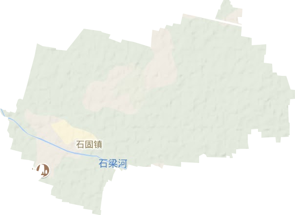石固镇地形地图
