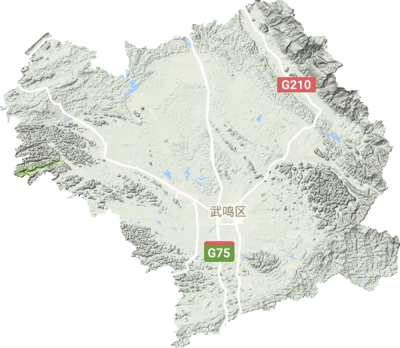 武鸣区地形地图