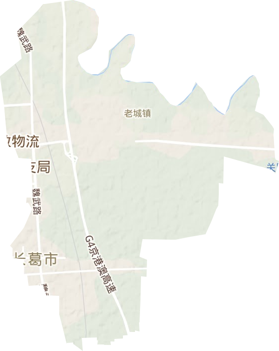 老城镇地形地图