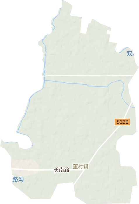 董村镇地形地图