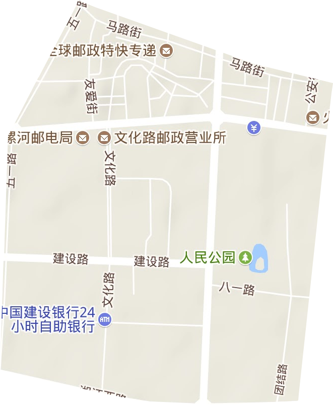 马路街街道地形地图