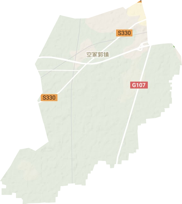 空冢郭镇地形地图