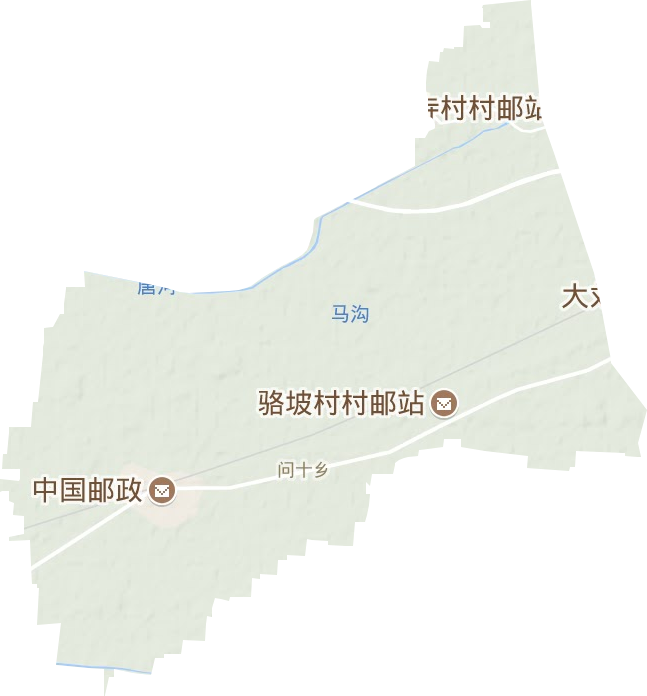 问十乡地形地图