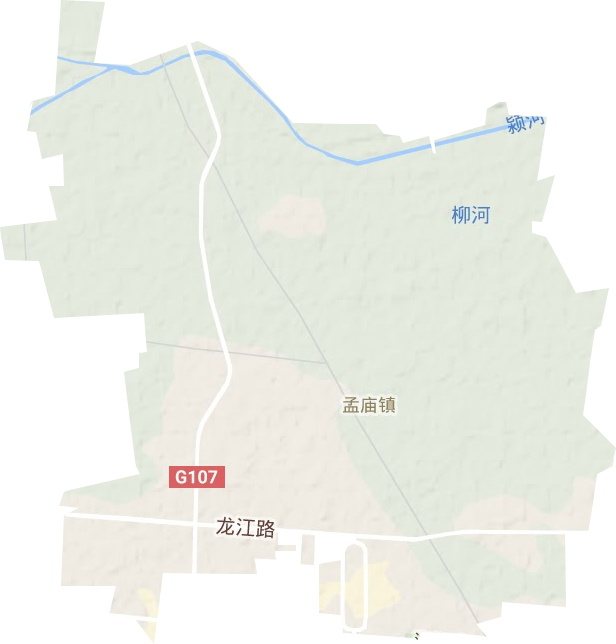 孟庙镇地形地图