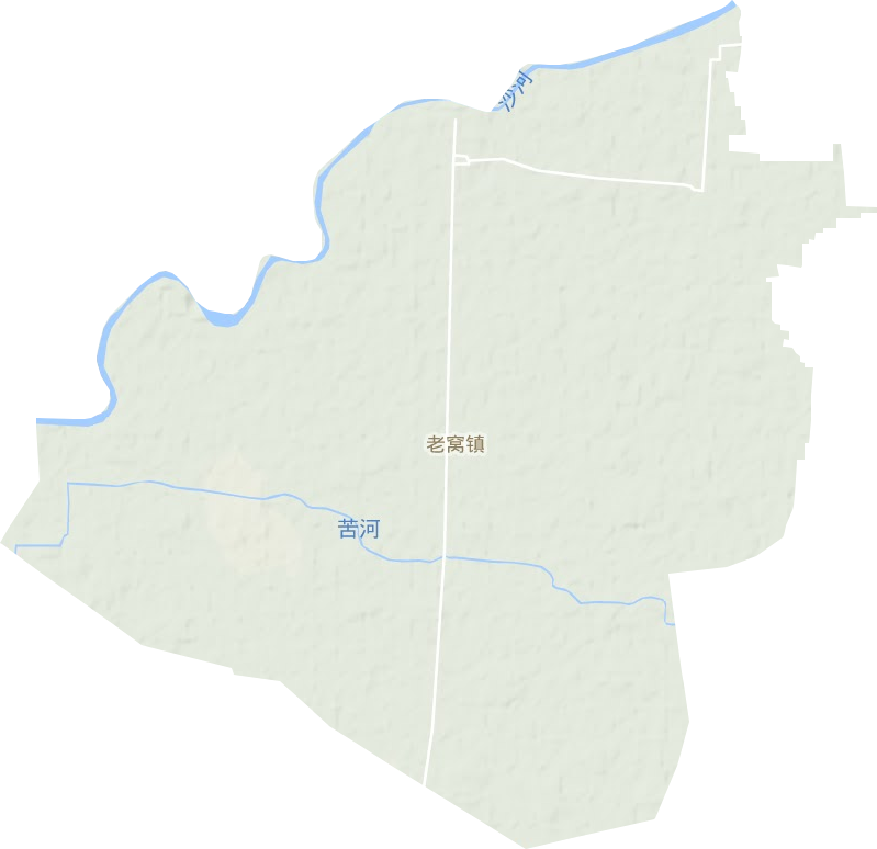 老窝镇地形地图