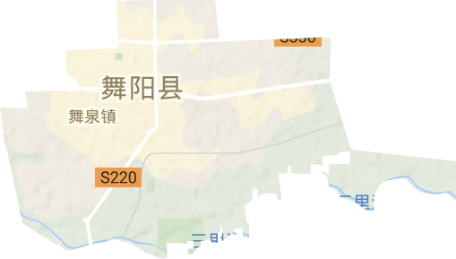 舞泉镇地形地图
