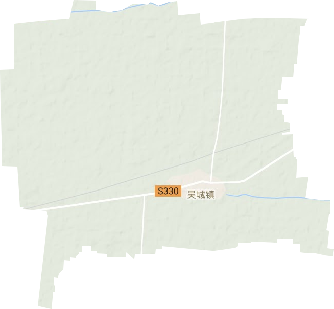 吴城镇地形地图