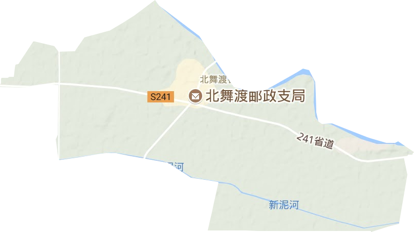北舞渡镇地形地图
