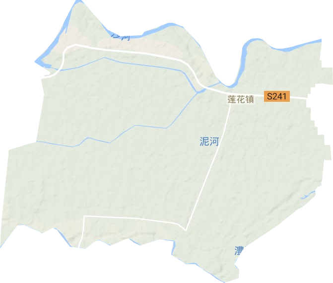 莲花镇地形地图