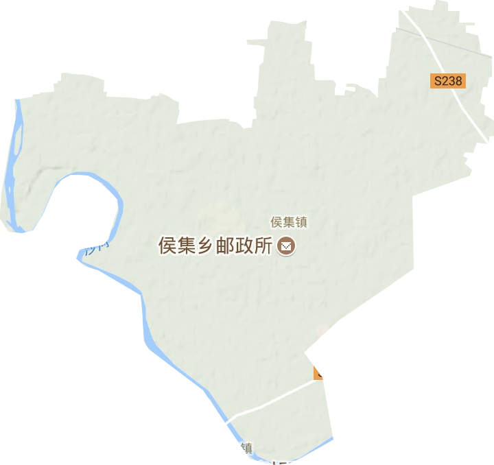 侯集镇地形地图