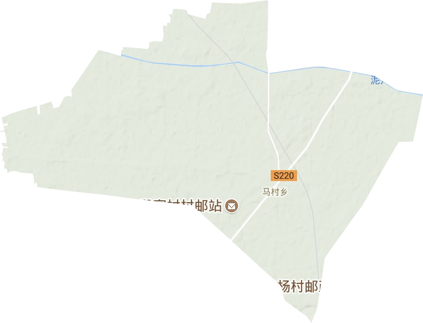 马村乡地形地图