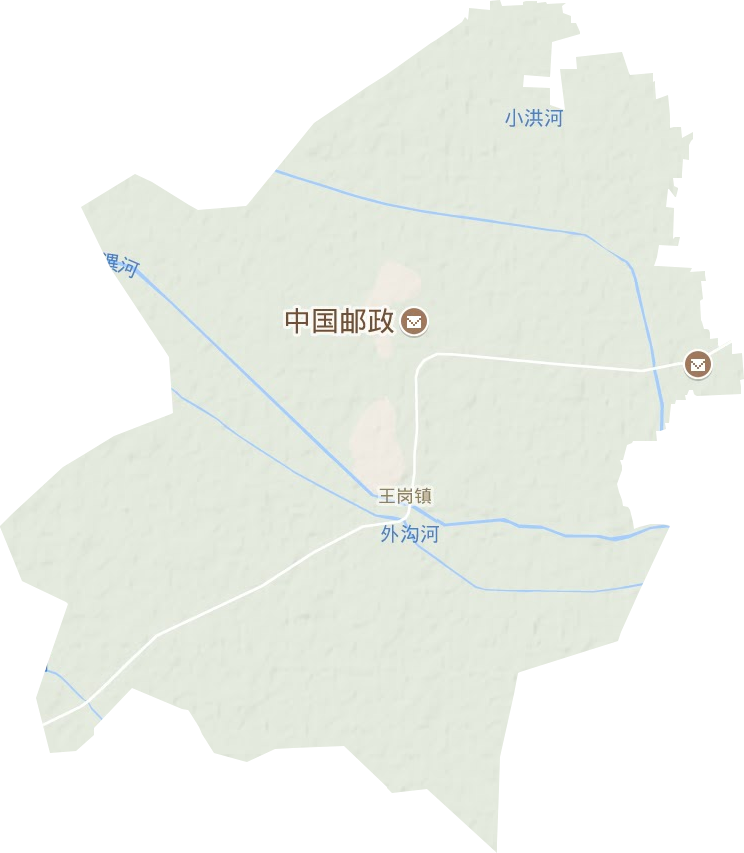 王岗镇地形地图