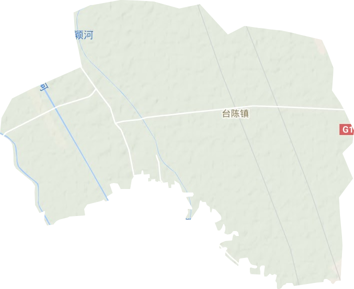 台陈镇地形地图