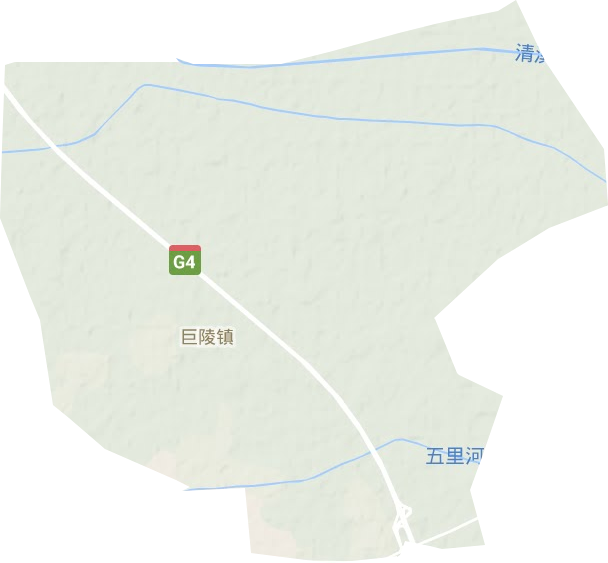 巨陵镇地形地图