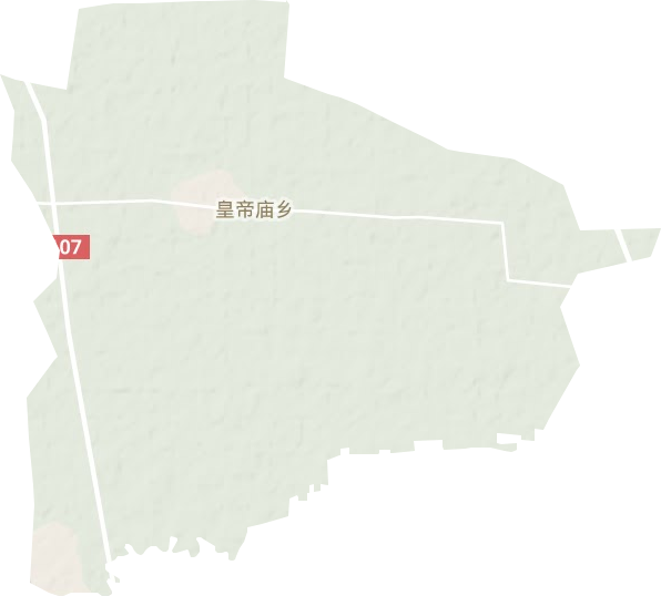 皇帝庙乡地形地图