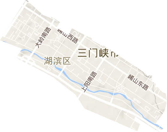 涧河街道地形地图