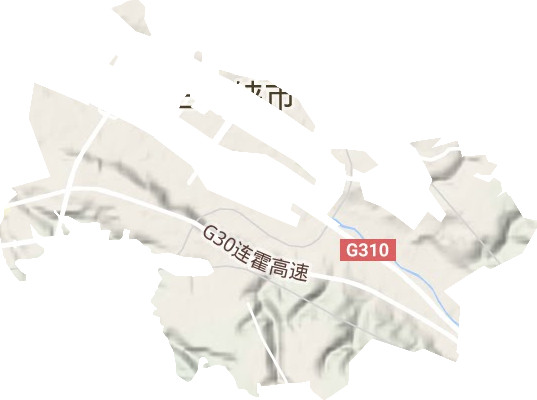 崖底街道地形地图