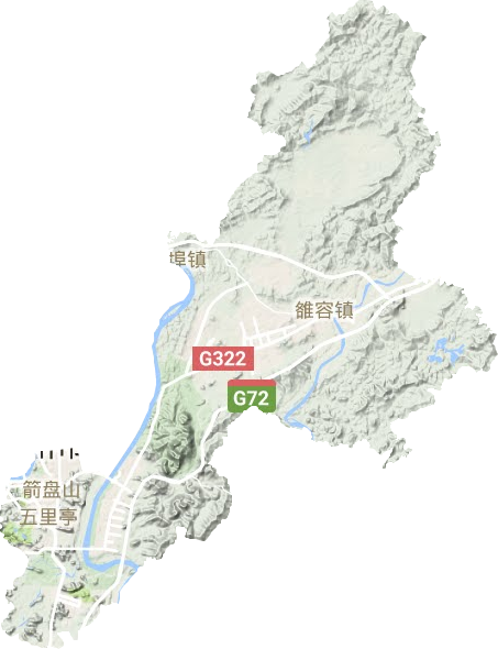 鱼峰区地形地图