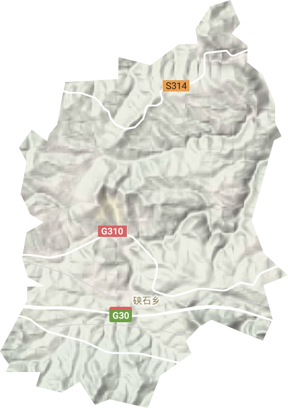硖石乡地形地图