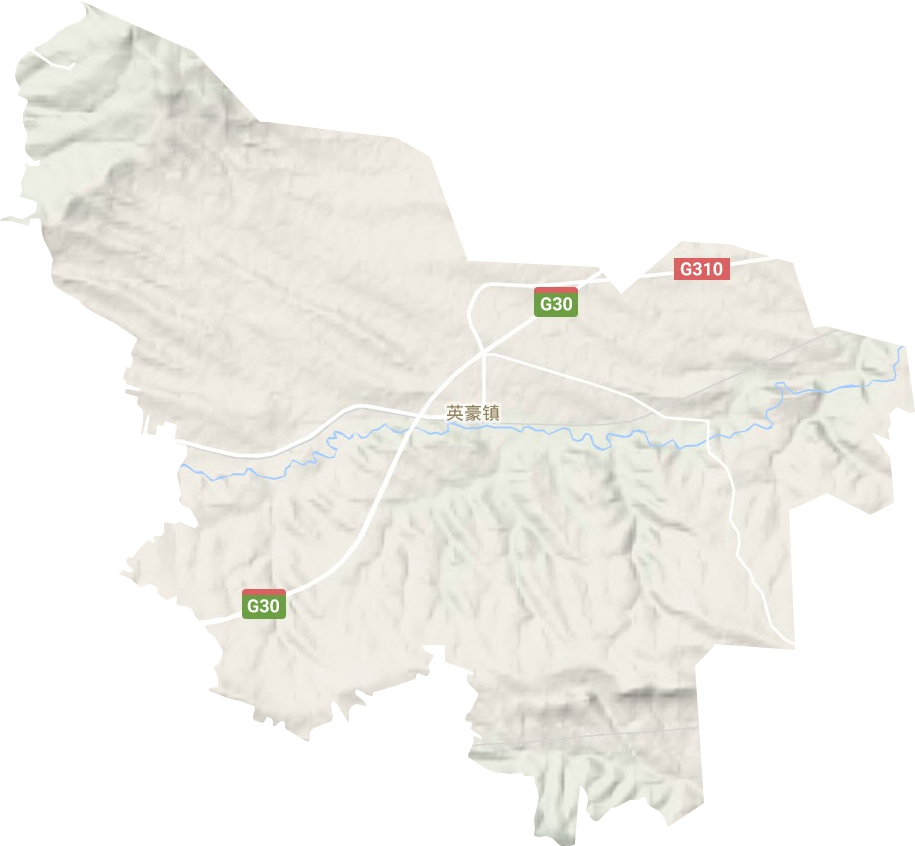 英豪镇地形地图