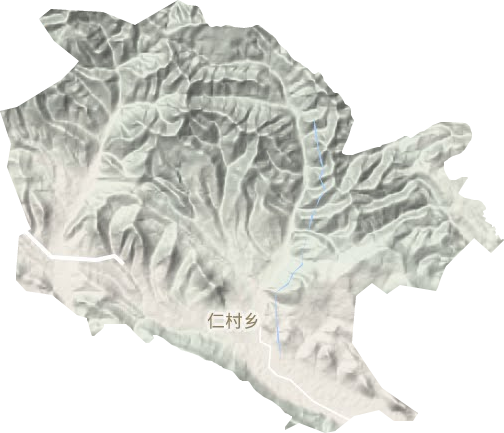 仁村乡地形地图