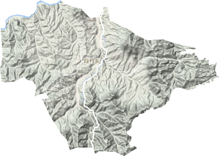 段村乡地形地图
