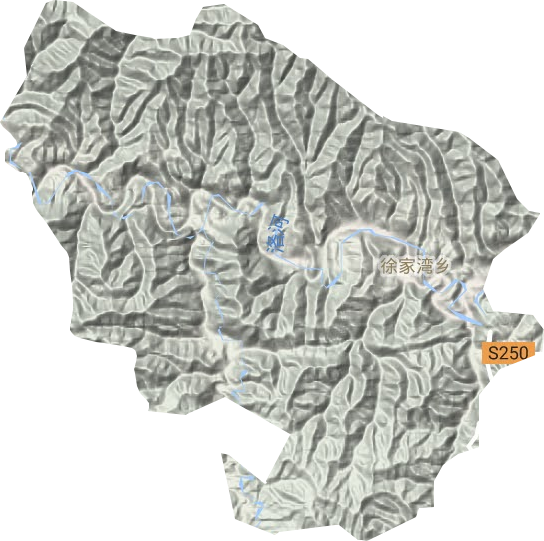 徐家湾乡地形地图