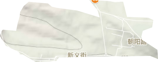 朝阳路街道地形地图