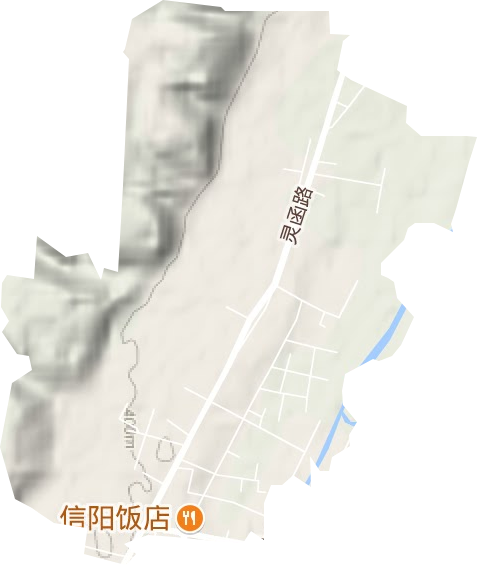 城关镇地形地图
