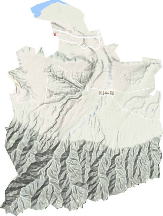 阳平镇地形地图